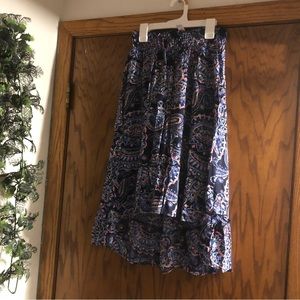 girls justice blue white and pink maxi skirt